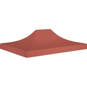 vidaXL Partytentdak 270 g/m² 4x3 m terracotta