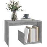 VidaXL Bijzettafel 59x36x38 cm Bewerkt Hout Grijs Sonoma Eikenkleurig