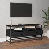VidaXL TV-meubel 100x35x45 cm Bewerkt Hout Zwart