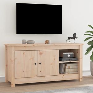 VidaXL TV-meubel 103x36,5x52 cm - Massief Grenenhout