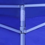 vidaXL Vouwtent met 2 wanden 3x3 m blauw