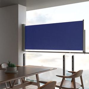 VidaXL Uittrekbaar Tuinscherm 100x300 cm - Blauw