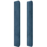 vidaXL-Hoofdbord-met-randen-103x16x118/128-cm-fluweel-donkerblauw