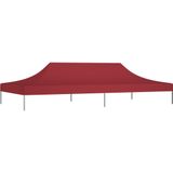 vidaXL Partytentdak 270 g/m² 6x3 m bordeauxrood