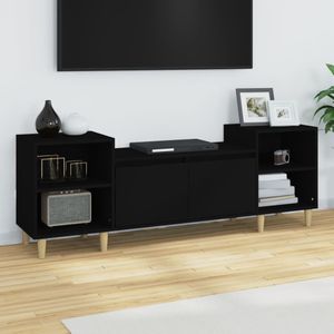 vidaXL-Tv-meubel-160x35x55-cm-bewerkt-hout-zwart