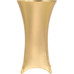 vidaXL 2 st Tafelhoezen stretch 80 cm goud