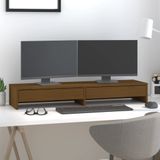 vidaXL-Monitorstandaard-100x27x15-cm-massief-grenenhout-honingbruin