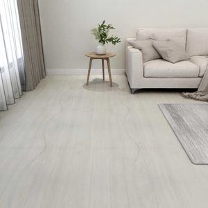 vidaXL Vloerplanken zelfklevend 55 st 5,11 m² PVC crème