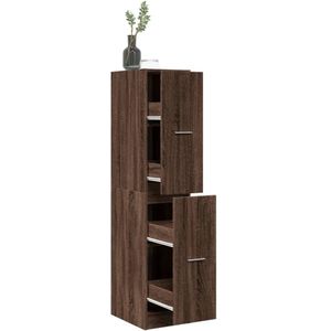 vidaXL Apothekerskast 30x41x144,5 cm bewerkt hout bruin eikenkleurig