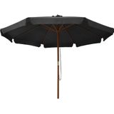 VidaXL Parasol Houten Paal 330 cm Antraciet