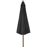 VidaXL Parasol Houten Paal 330 cm Antraciet