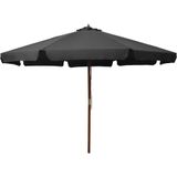 VidaXL Parasol Houten Paal 330 cm Antraciet