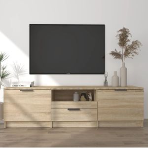 vidaXL-Tv-meubel-140x35x40-cm-bewerkt-hout-sonoma-eikenkleurig