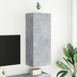 vidaXL Tv-wandmeubel 40,5x30x102 cm bewerkt hout betongrijs