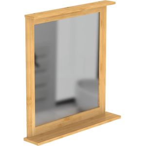 EISL Spiegel met bamboeframe 67x11x70 cm
