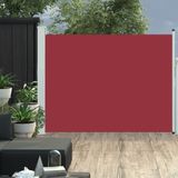 VidaXL Uittrekbaar Tuinscherm 140x500 cm - Rood