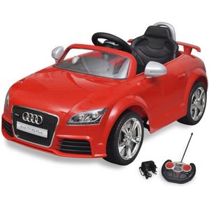 vidaXL Kinderauto elektrisch met afstandsbediening Audi TT RS rood