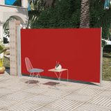 VidaXL Uittrekbaar Wind-/Zonnescherm 160x300 cm Rood