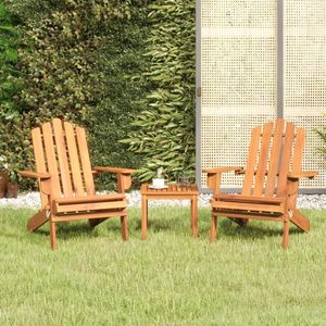 vidaXL 3-delige Loungeset Adirondack massief acaciahout