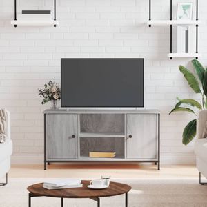 VidaXL Tv-meubel 100x40x50 cm - Bewerkt Hout - Grijs Sonoma Eikenkleurig