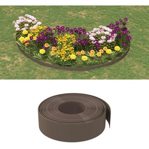 vidaXL Tuinranden 3 st 10 m 15 cm polyetheen bruin