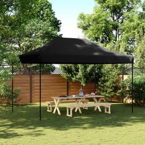 vidaXL Partytent inklapbaar pop-up 440x292x315 cm zwart