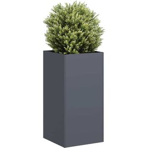 vidaXL Plantenbak 40x40x80 cm koudgewalst staal antracietkleurig