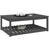 VidaXL Tuintafel 121x82,5x45 cm Massief Grenenhout Grijs