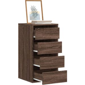 vidaXL Ladekast 40x41x76 cm bewerkt hout bruin eikenkleurig