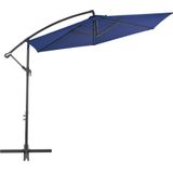 vidaXL Zweefparasol met aluminium paal 300 cm blauw