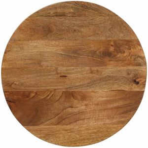 vidaXL Tafelblad rond Ø 60x2,5 cm massief ruw mangohout