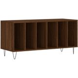 vidaXL Platenkast 100x38x48 cm bewerkt hout bruin eikenkleur