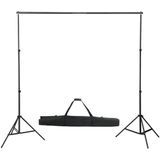 vidaXL Achtergrondsysteem 600x300 cm zwart