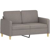 vidaXL 3-delige Loungeset met kussens stof taupe