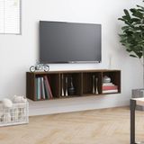 VidaXL Boekenkast/TV-meubel 143x30x36 cm - Bewerkt Hout Bruineikenkleur