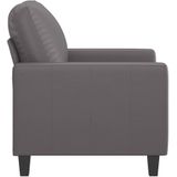 vidaXL Fauteuil 60 cm kunstleer grijs