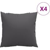 vidaXL-Sierkussens-4-st-40x40-cm-stof-antracietkleurig