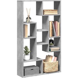 vidaXL Boekenkast 72x20x120 cm bewerkt hout betongrijs