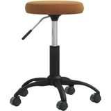 vidaXL - Massagekruk - fluweel - bruin