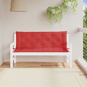 vidaXL Tuinbankkussens 2 st 150x50x7 cm oxford stof rood