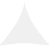 vidaXL Zonnescherm driehoekig 6x6x6 m oxford stof wit