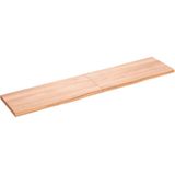 vidaXL Tafelblad 180x40x(2-4)cm behandeld massief eikenhout lichtbruin