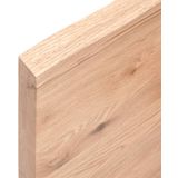 vidaXL Tafelblad 180x40x(2-4)cm behandeld massief eikenhout lichtbruin