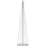 vidaXL Kegelkerstboom 136 meerkleurige LED's 70x240 cm
