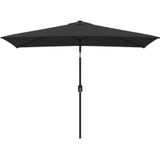 vidaXL Parasol met metalen paal 300x200 cm zwart