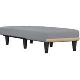 VidaXL Chaise Longue Stof Lichtgrijs