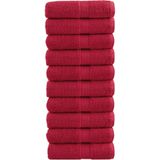 vidaXL Gastendoekjes SOLUND 10 st 600 g/m² 30x30 cm rood