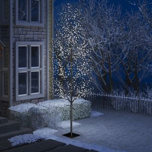 vidaXL Kerstboom 1200 LED's koudwit licht kersenbloesem 400 cm