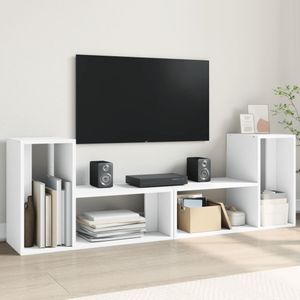 vidaXL Tv-meubelen 2 st 75x30x50 cm bewerkt hout wit