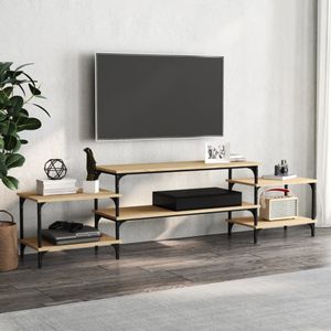 vidaXL-Tv-meubel-197x35x52-cm-bewerkt-hout-sonoma-eikenkleurig